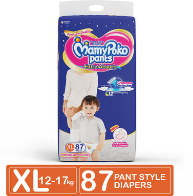 

MamyPoko Extra Absorb - XL(87 Pieces)
