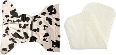 

Triple B Reusable New Adjustable All Sizes Baby Washable Cloth Diaper Nappies for Babies,0 to 2 Years + 1 Microfiber insert pad , diaper cover - L