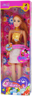 

Planet of Toys Beautiful Smart City Girl Doll For Kids, Children(Gold)