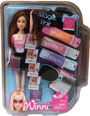 

skyler Party Outfit For Beautiful Winni Magic Hair Doll set with 3 colors Doll(Multicolor)