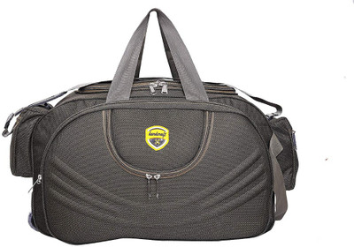 

Hard Craft 12 inch/32 cm (Expandable) Multiple Pockets and Roller wheels Travel Duffel Bag(Grey)