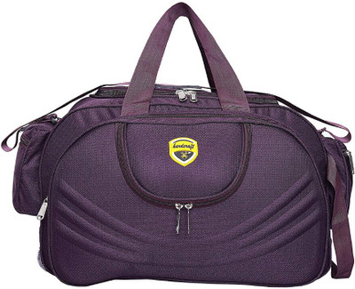 

Hard Craft 13 inch/34 cm (Expandable) Multiple Pockets and Roller wheels Travel Duffel Bag(Purple)