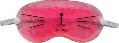 

Jenna Ice Pack Gel Eye Mask-Pain Relief Treatment for Swollen Eyes,Dark Circles,Headache-Reusable with Elastic Band Meow Red(1 g)
