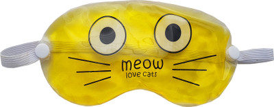 

Jenna Ice Pack Gel Eye Mask-Pain Relief Treatment for Swollen Eyes,Dark Circles,Headache-Reusable with Elastic Band Cat Yellow(1 g)