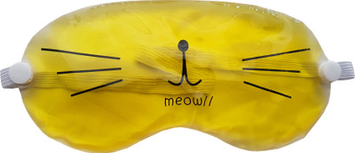 

Jenna Ice Pack Gel Eye Mask-Pain Relief Treatment for Swollen Eyes,Dark Circles,Headache-Reusable with Elastic Band Meow Yellow(1 g)