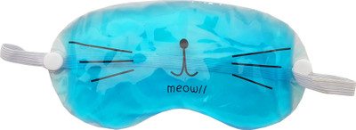 

Jenna Ice Pack Gel Eye Mask-Pain Relief Treatment for Swollen Eyes,Dark Circles,Headache-Reusable with Elastic Band Meow Blue(1 g)