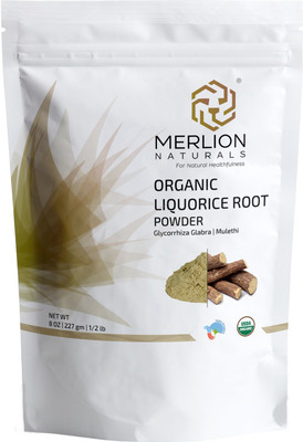

Merlion Naturals Organic Licorice Root Powder ( Yastimadhu / Mulethi ) - 227 g | 100% Organic(227 g)