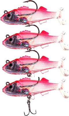 

Always Sporty Soft Bait Silicone Fishing Lure(Pack of 4, Size 8)