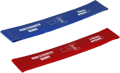 

A-TAPE Exercise Sports Loop Band | X-heavy & Heavy (Pack Of 2, Red | Blue) Resistance Band(Red, Blue), Blue;red