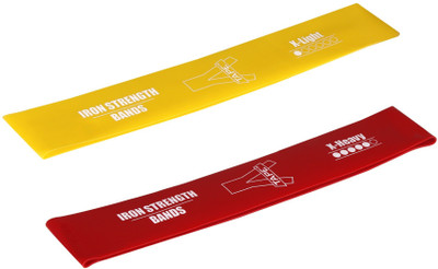 

A-TAPE Exercise Sports Loop Band | X-Light & X-Heavy (Red| Yellow, Pack of 2) Resistance Band(Red, Yellow)