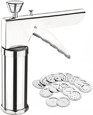 

Rotek Stainless Steel Kitchen Press Grater Cookies Hand Press(steel)