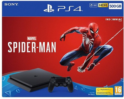 

Sony PlayStation 4 500 GB with Spider Man(Black)