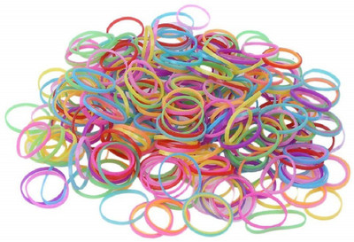 

Qweezer Jelly Color Fashion 2000 pcs/Lot Disposable Kids Rubber Band Thicken Girl Hair Loop multicolour rubar band hair band for girls kids Rubber Band(Multicolor)