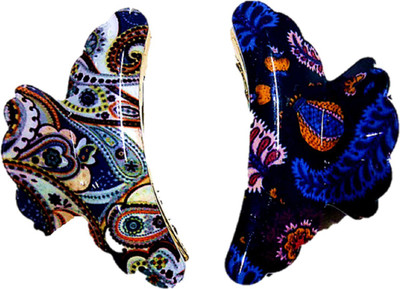 

Proplady Designer Combo (Pack of 2, L Size) Printed Double Layered Butterfly Clutch for Girls & Women|Girls Hair Accessories Hair Clip, Hair Claw, Bun Clip, Banana Clip, Back Pin(Multicolor)