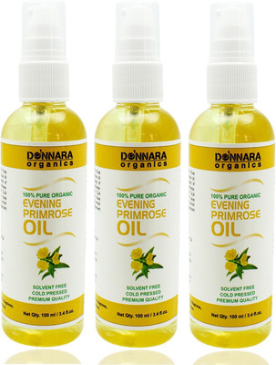 

Donnara Organics 100% Pure Evening Primrose oil Combo pack of 3 bottles of 100 ml(300 ml)(300 ml)