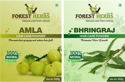 

Forest Herbs Amla & Bhringraj Powder Pack of 2 (Each 100Grm)(200 g)