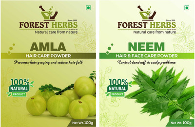 

Forest Herbs Amla & Neem Powder Pack of 2 (Each 100Grm)(200 g)