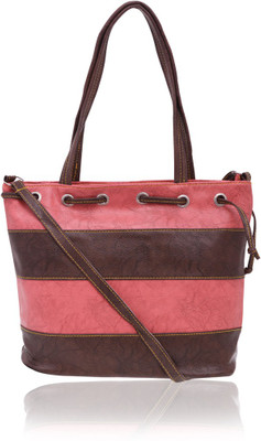 

MINAAR Shoulder Bag(Brown, Pink)