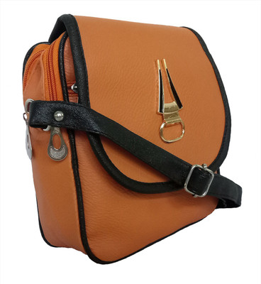 

Meraki Sasha Sling Bag(Brown, Black), Black;brown