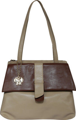 

Butterflies Hand-held Bag(Beige, Tan)