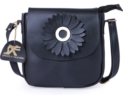 Speed X Fashion Sling Bag(Black)