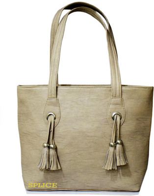 

SPLICE Hand-held Bag(Beige)