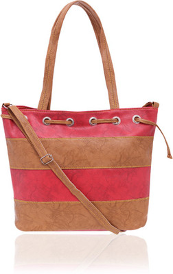 

MINAAR Shoulder Bag(Khaki, Pink)