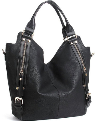 

Quick leather Hand-held Bag(Black)
