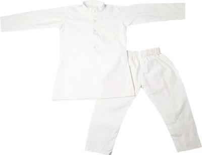 harshvardhanmart Boys Festive & Party Kurta and Pyjama Set(White Pack of 1)