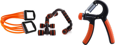 

Lord Adjustable Push up bar+ Chest Expander + Adjustable Hand Grip Gym & Fitness Kit
