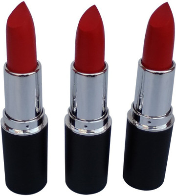 

Half N Half COMBO OF 3 COLOR FACTORY LIPSTICKS(RED)