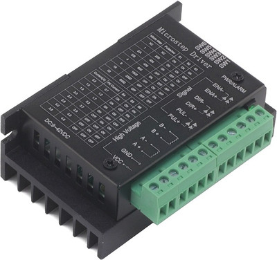 

electrokit TB6600 stepper motor Driver Controller 4A 9~42V TTL 16 Motion Controller(Black, For PC)