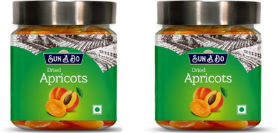 

SUN'A'DO Dried Apricots 200g (Pack of 2) Apricots(400 g, Plastic Bottle)