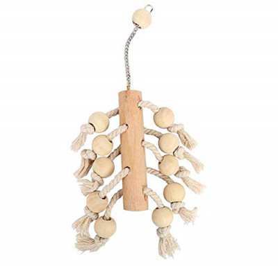

SRI Natural Wooden and Chewing,Hanging Toy for Bird Style-3 Wooden Training Aid For Bird