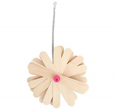

SRI Natural Wooden and Chewing,Hanging Toy for Bird Style-9 Wooden Training Aid For Bird