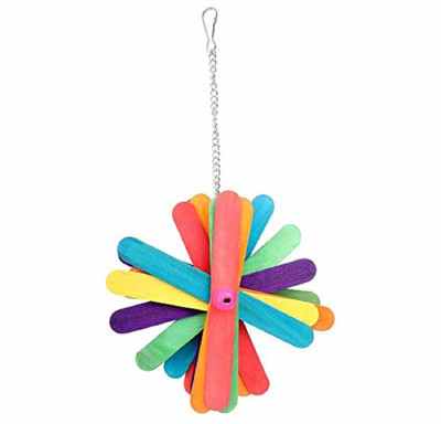 

SRI Natural Wooden and Chewing,Hanging Toy for Bird Style-10 Wooden Training Aid For Bird