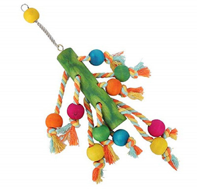 

SRI Natural Wooden and Chewing,Hanging Toy for Bird Style-4 Wooden Training Aid For Bird
