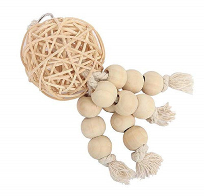 SRI Natural Wooden and Chewing,Hanging Toy for Bird Style-5 Wooden Training Aid For Bird