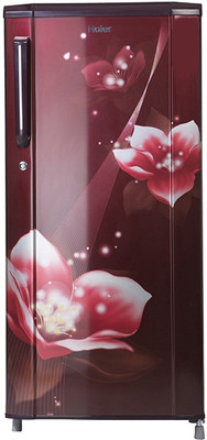 Haier 190 L Direct Cool Single Door 3 Star 2019 Refrigerator Red Magnolia, HRD 1903CRM E Haier Refrigerators