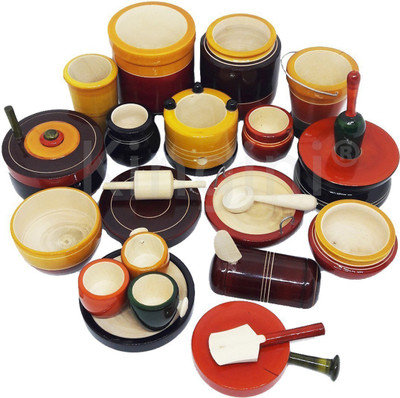

Kingini Wooden Kids Kitchen (Cooking) Set - Traditional