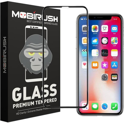 MOBIRUSH Edge To Edge Tempered Glass for Apple iPhone XR(Pack of 1)
