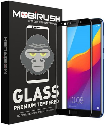 MOBIRUSH Edge To Edge Tempered Glass for Honor 7S(Pack of 1)