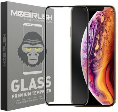 MOBIRUSH Edge To Edge Tempered Glass for Apple iPhone XS Max(Pack of 1)