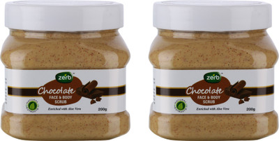 

Zerb Chocolate Face And Body Scrub Enriched With Aloe Vera Removing Dead Skin Cell Scrub(200 g)