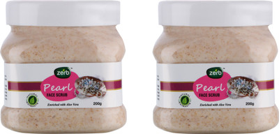 

Zerb Pearl Face Scrub With Natural Extracts Remove Dirt/Oil/ Tan And Exfoliates Skin Scrub(200 g)