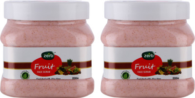 

Zerb Fruit Face Scrub Natural Extracts Enriched With Aloe Vera Scrub(200 g)