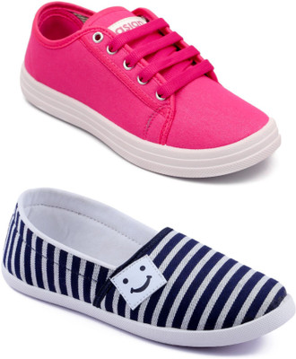 

Asian women's casual shoes combo pack of 2 Casuals For Women(Multicolor