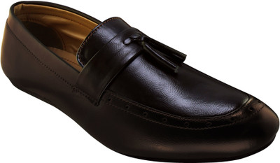 

Tapps Men's Genuine Leather Formal Shoes Slip On For Men(Black
