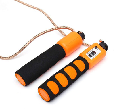 

QUINERGYS ® Skipping Rope Automatic Jump Counter Adjustable Skipping Rope Freestyle Skipping Rope(Orange, Length: 320 cm), Multicolor-105