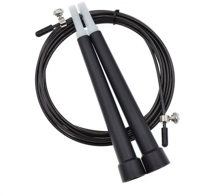 

QUINERGYS ® Steel Wire Skipping Jump Rope Crossfit Fitnesss Equipment Speed Skipping Rope(Black, Length: 320 cm), Multicolor-536